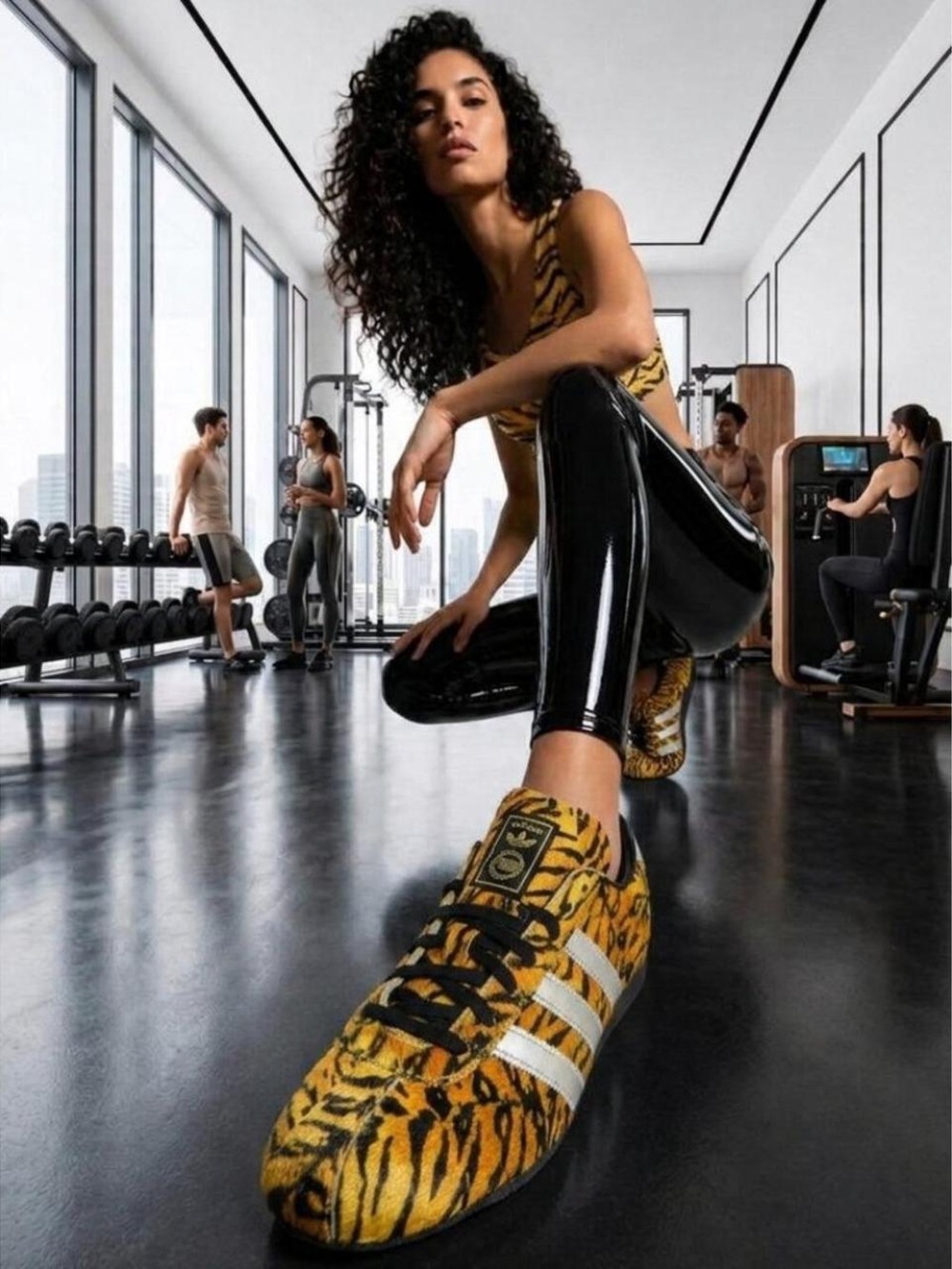 Adidas women’s tokyo tiger print sneakers